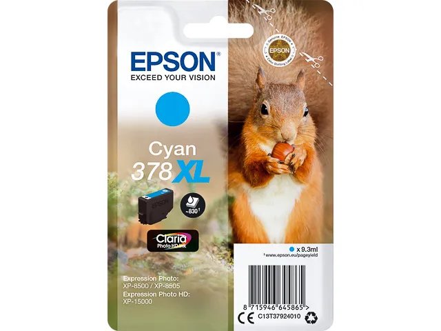 EPSON 378XL - T3792 - EPSON XP8500 - cartouche  cyan Grande Capacité