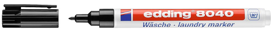 MARQUEUR SPÉCIAL TISSU 1MM NOIR EDDING 8040