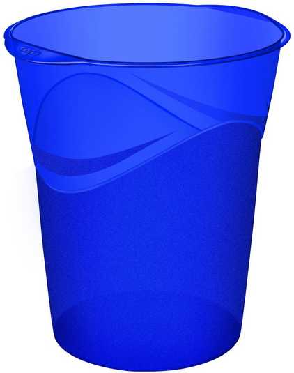 CORBEILLE PAPIER CEP 14L HAPPY BLEU ELECTRIQUE