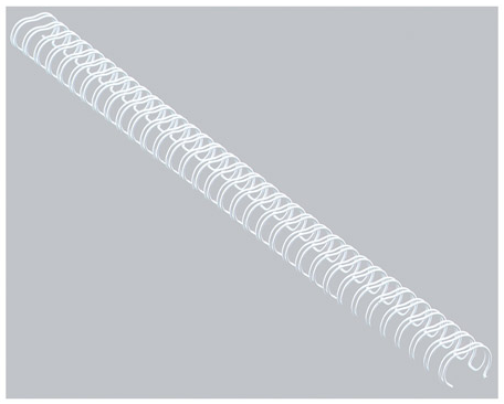 100 RELIURES METAL 9.5MM BLANC