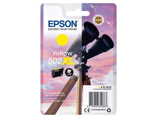 T02W4 - EPSON XP5100 - cartouche Jaune JUMELLES Grande Capacité