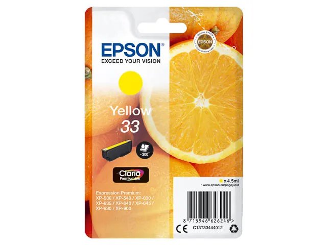 T3344 - EPSON XP530 - cartouche Jaune - Standard