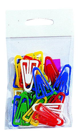 SACHET 30 TROMBONES PLAST ASS 35mm