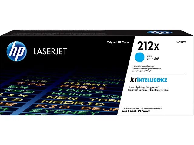 HP 212X - à rendement élevé - cyan - originale - LaserJet - cartouche de toner (W2121X) 