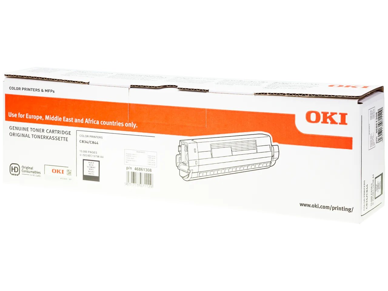 46861308 OKI C834 Toner noir