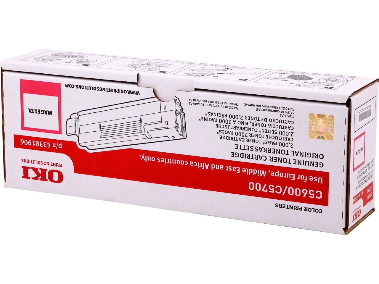 43381906 OKI C5600 Toner magenta