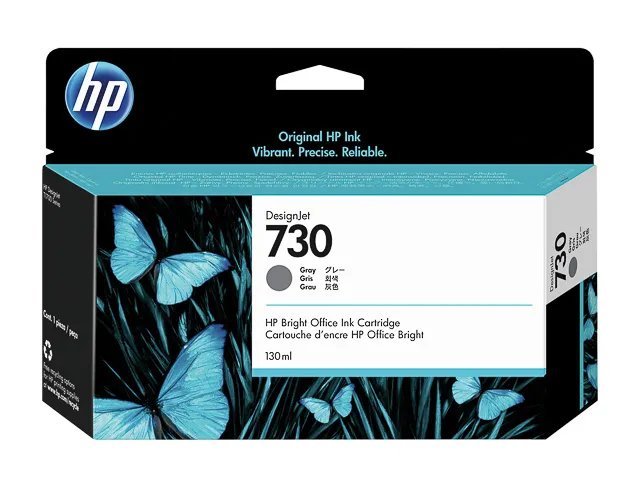 P2V66A HP DesignJet d'encre HP730 - T1700 - cartouche grise - 130ml