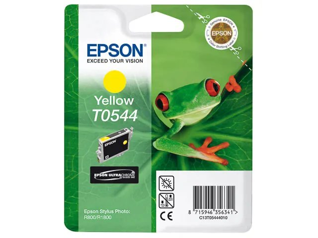 C13T05444010 - EPSON Cartouche Grenouille T0544 Encre UltraChrome Hi-Gloss J 13ml - cartouche Jaune