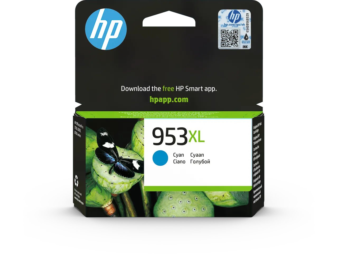 HP953XL Cyan - Cartouche Encre 953XL Cyan 1 600 pages - F6U16AE#BGX HP OfficeJet PRO8210 