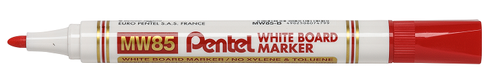MARQUEUR TABLEAU BLANC PENTEL MW85 OGIVE ROUGE