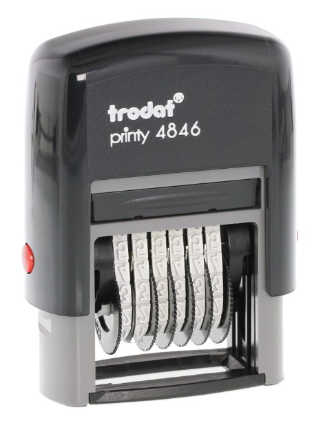 TAMPON NUMEROTEUR PRINTY 6 BANDES 4MM TRODAT 4846
