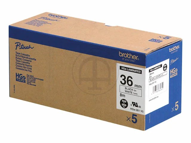 HGE261 BROTHER PTOUCH 36mm (5)- noir sur blanc