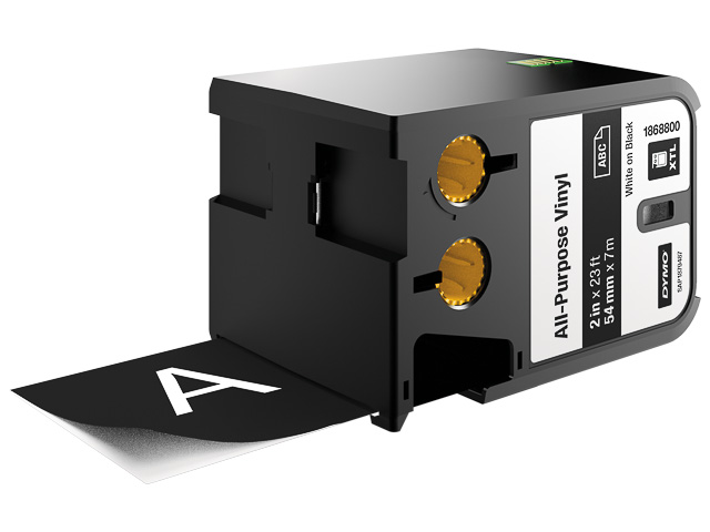 1868800 DYMO XTL 54mm  - blanc sur noir S