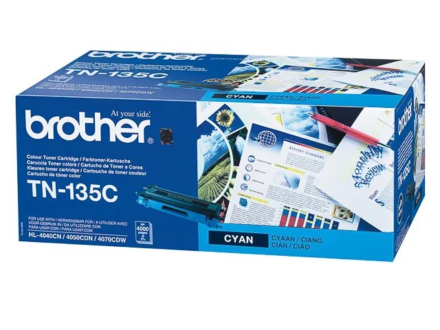Toner cyan BROTHER TN135C Grande Capacité
