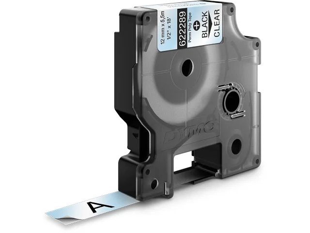 622289 DYMO D1 12mm  - bleu sur transparent