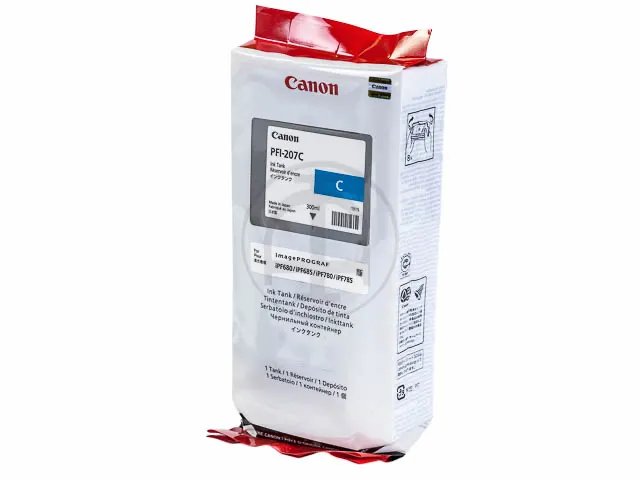 PFI207C CANON IPF680 - cartouche  cyan