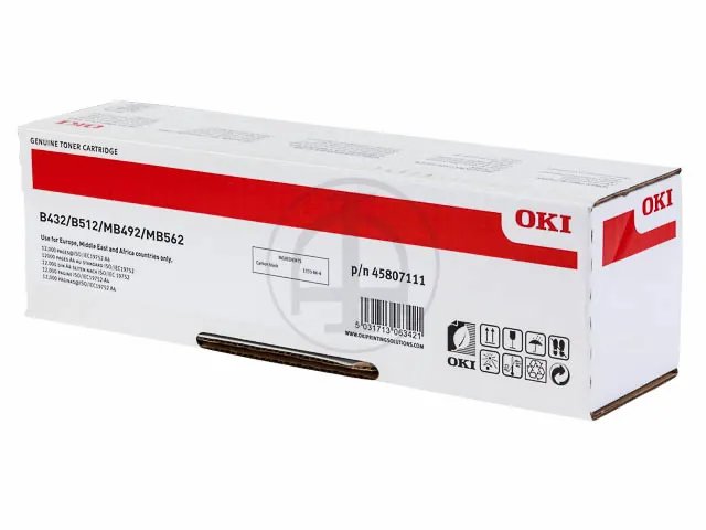 45807111 OKI MB492 Toner noir