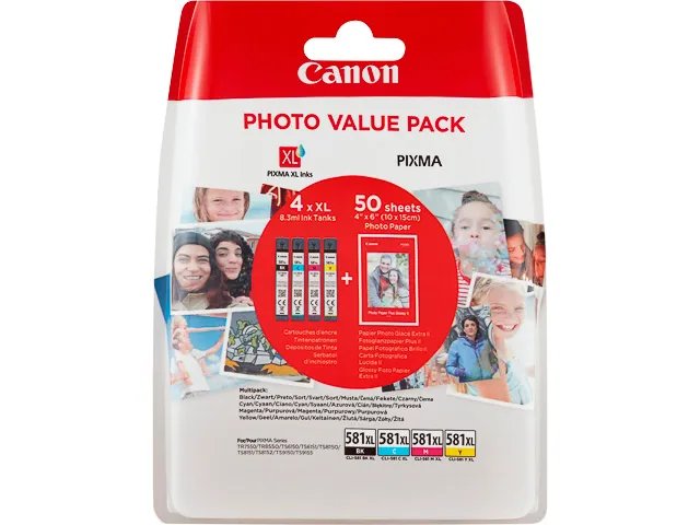 CLI581XL CANON TS6150 VALUE PACK (4)CMYK