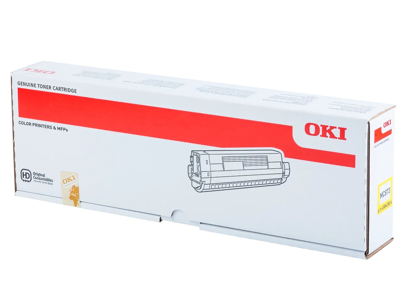 45862814 OKI MC873 Toner Jaune