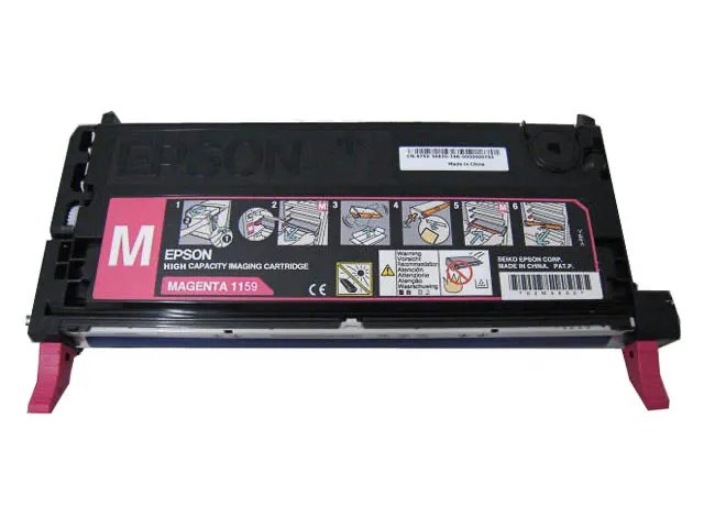 Epson C13S051159 de grande capacité pour imprimante Epson Aculaser C2800 et C2800N. Couleur : magenta.