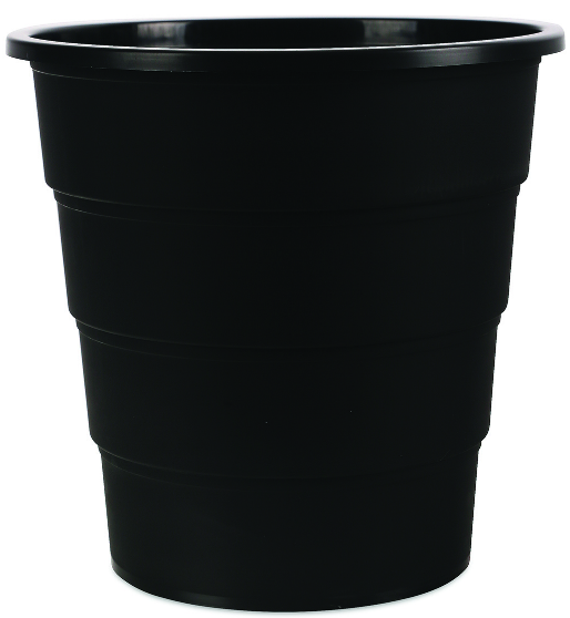 CORBEILLE A PAPIER PLEINE 16 L  NOIR