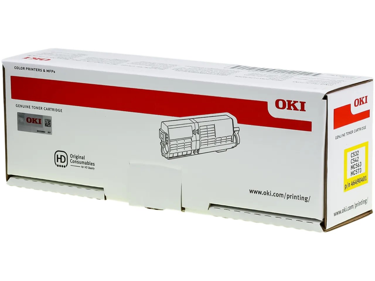46490401 OKI C532 Toner Jaune - Standard
