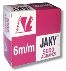 BOITE 5000 AGRAFES JAKY 6MM