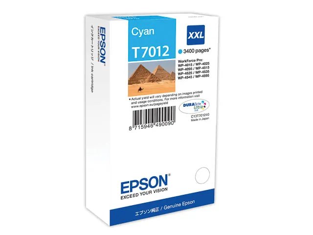 C13T70124010 EPSON WP4000 - cartouche  cyan Grande Capacité