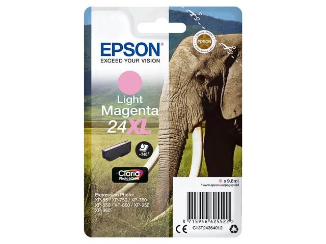 C13T24364012 EPSON XP750 - cartouche  magenta clair Grande Capacité