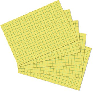 BOITE 100 FICHES  BRISTOL JAUNE 148X210 Q5X5