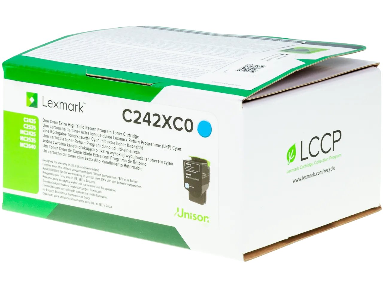 C242XC0 LEXMARK MC2425 Toner cyan Grande Capacité