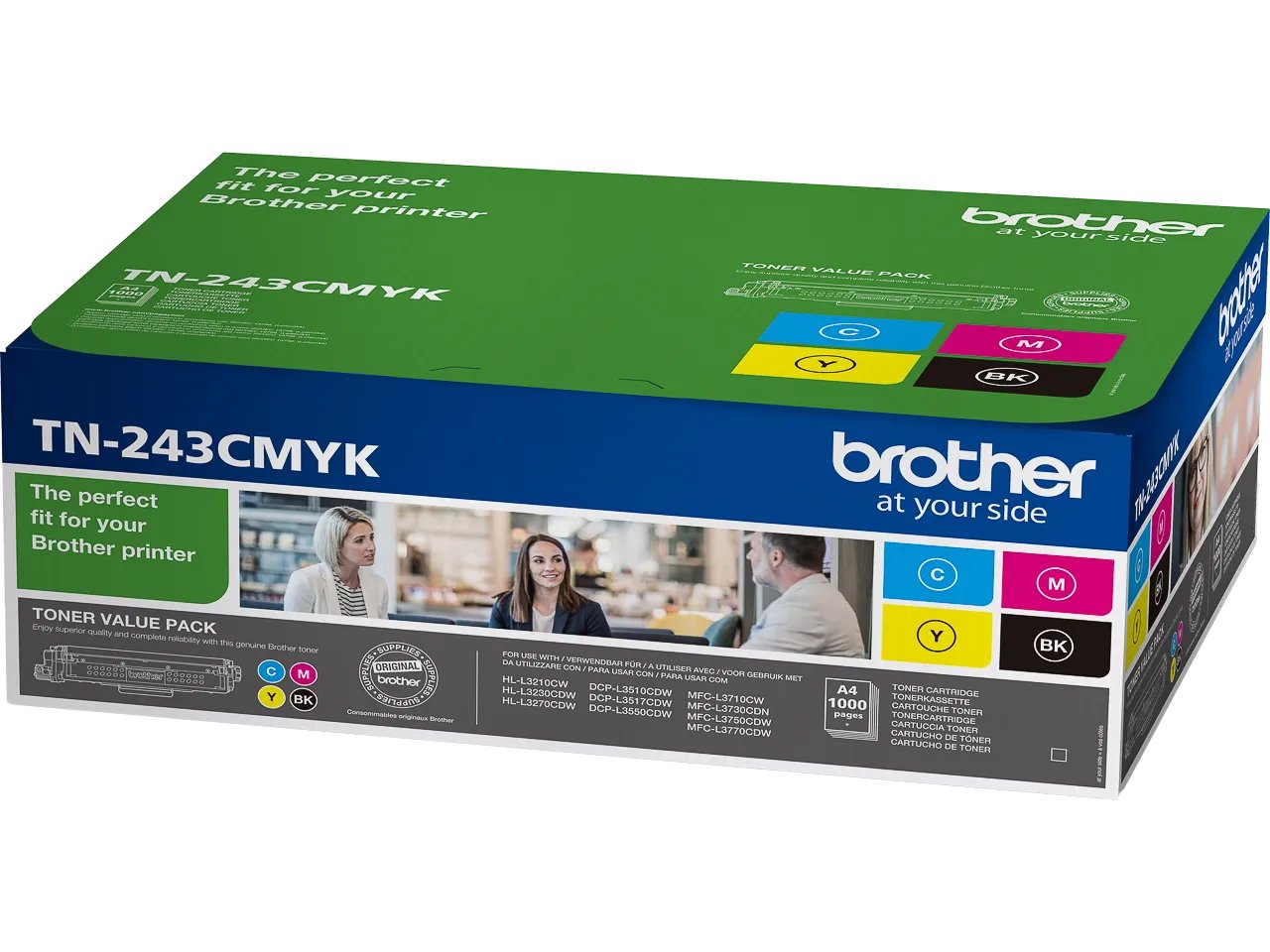  Toners (4) BROTHER  TN243 BK,C,M,Y