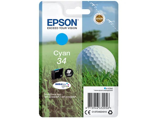 T3462 - EPSON WF3720DWF - cartouche  CYAN - Standard