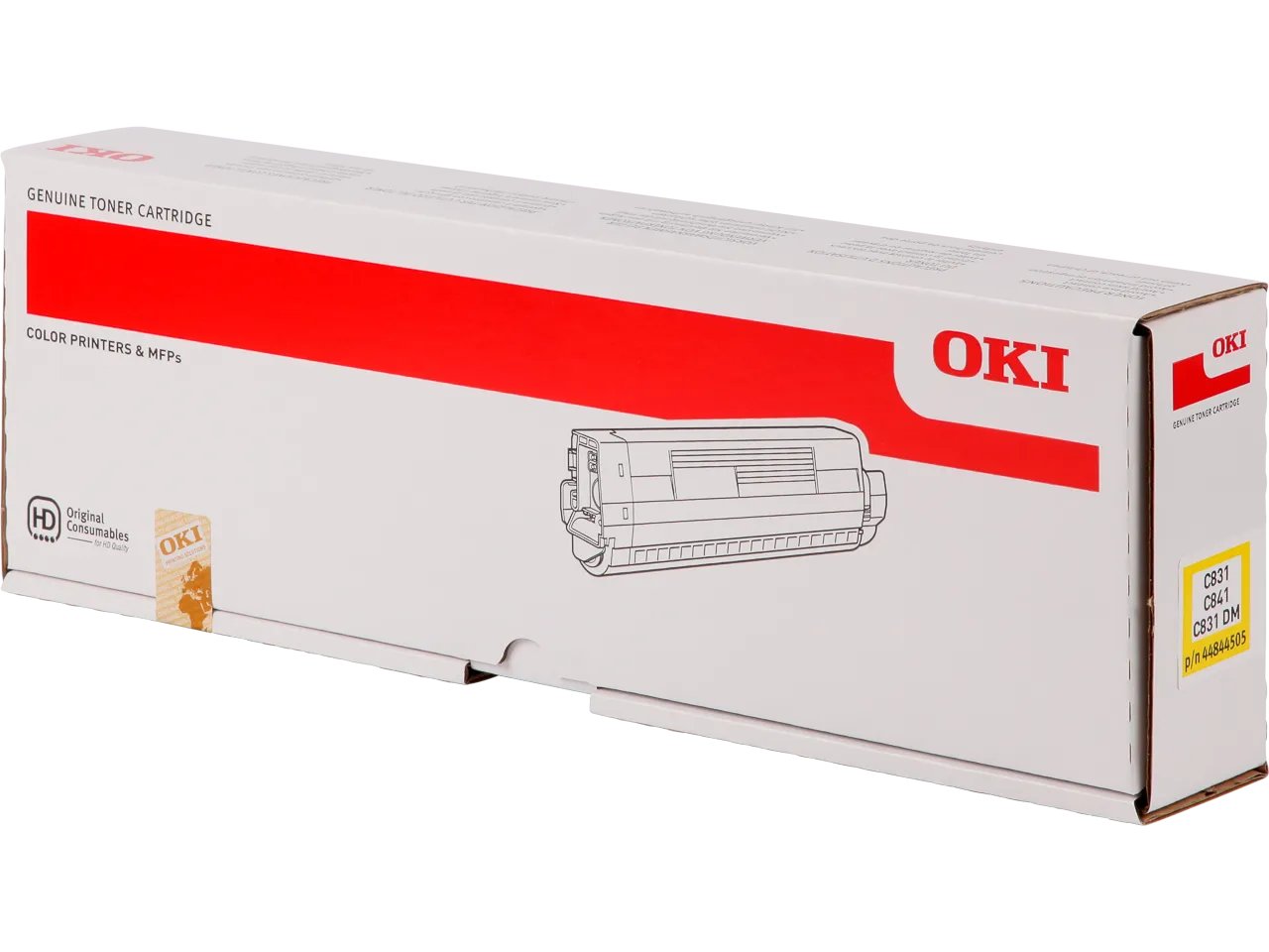 44844505 OKI C831 Toner Jaune