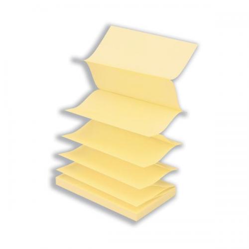 BLOC 100 feuilles NOTES REPOSITIONNABLES ZIG-ZAG 75X125 Z NOTES "STYLE POST-IT"
