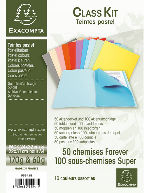 KIT PASTEL 50 CHEM+100 SS CHEMISES ASS