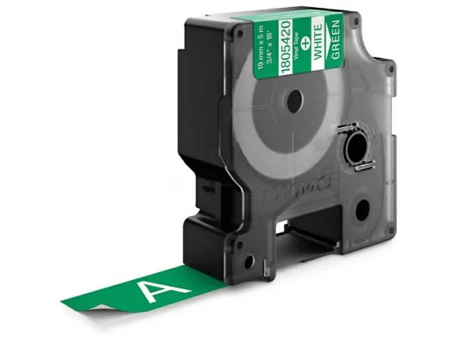 1805420 DYMO ID1 19mm blanche-GREEN