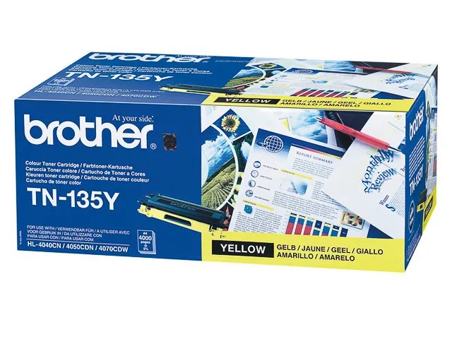 Toner Jaune  BROTHER TN135Y Grande Capacité