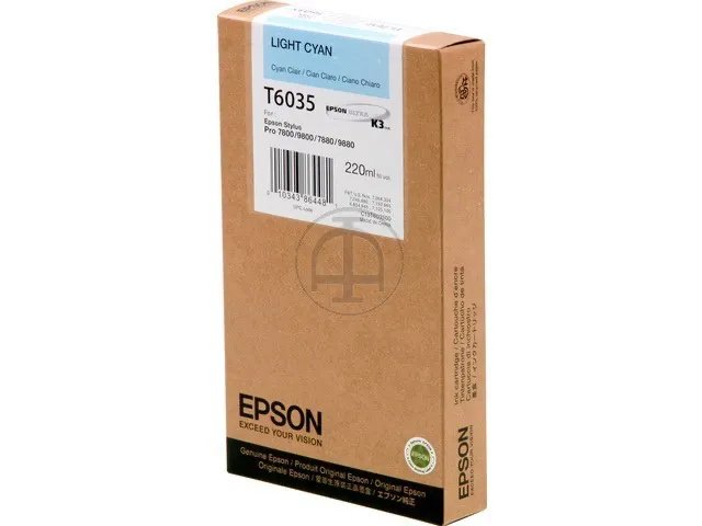 C13T603500 EPSON - Standard PRO7800 - cartouche  cyan clair Grande Capacité
