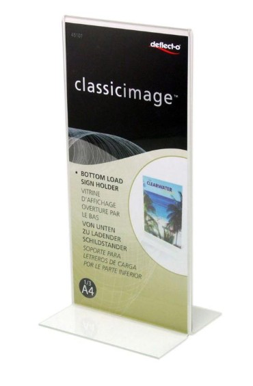 PORTE VISUEL -(MENU)- VERTICAL FORME T 1/3 A4