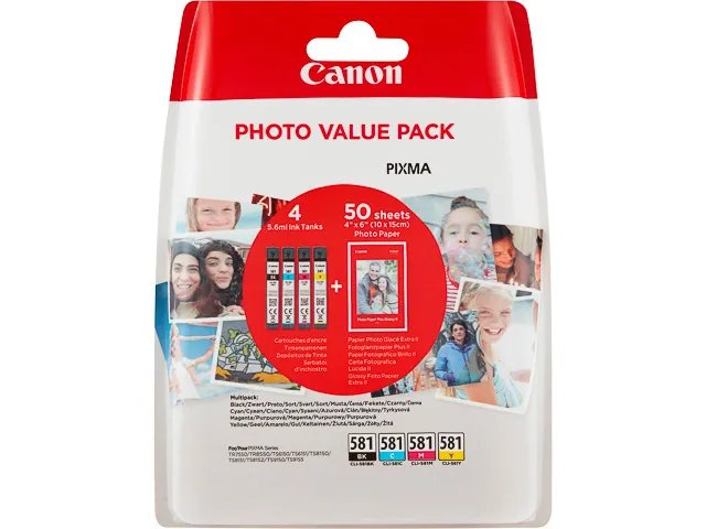 CLI581 CANON TS6150 VALUE PACK(4)CMYK - Standard