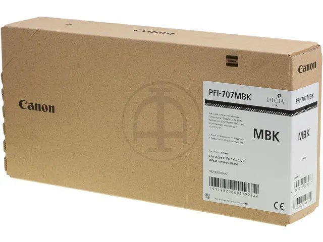 PFI707Noir Mat CANON IPF830 - cartouche Mat Noir