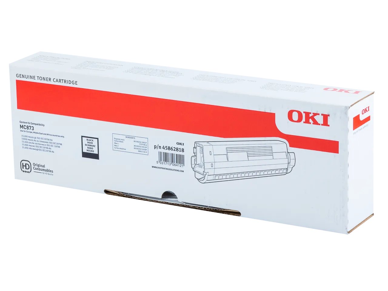 45862818 OKI MC873 Toners noir