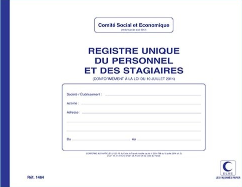 REGISTRE UNIQUE DU PERSONNEL 