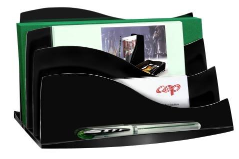 TRIEUR A COURRIER 3 COMPARTIMENTS NOIR