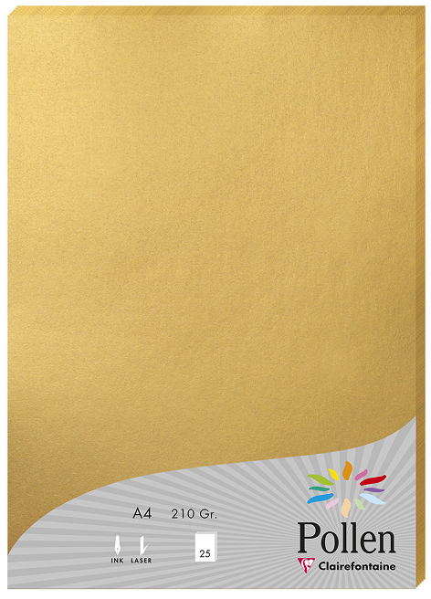 PAQUET 25 feuilles  OR A4 210G