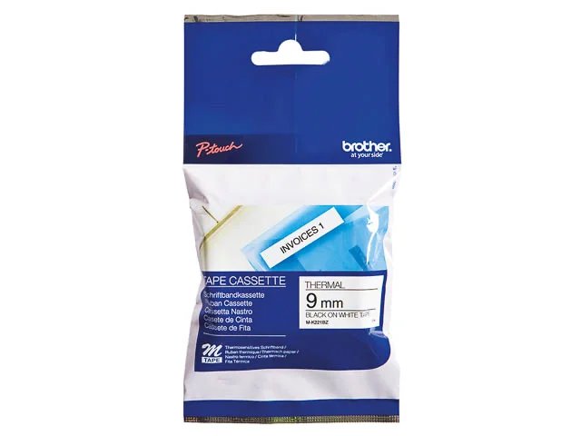 MK221BZ BROTHER PTOUCH 9mm- noir sur blanc