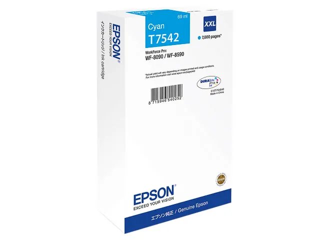 C13T754240 EPSON WF8090 - cartouche  cyan