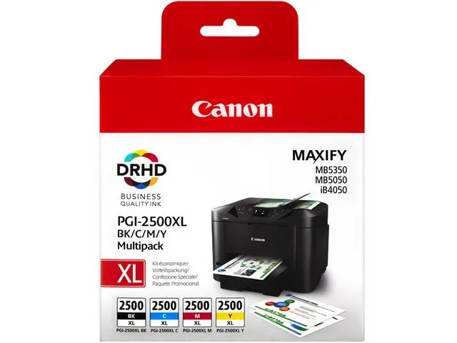PGI2500XL CANON MB5050 - cartouche  (4) CMYK Grande Capacité