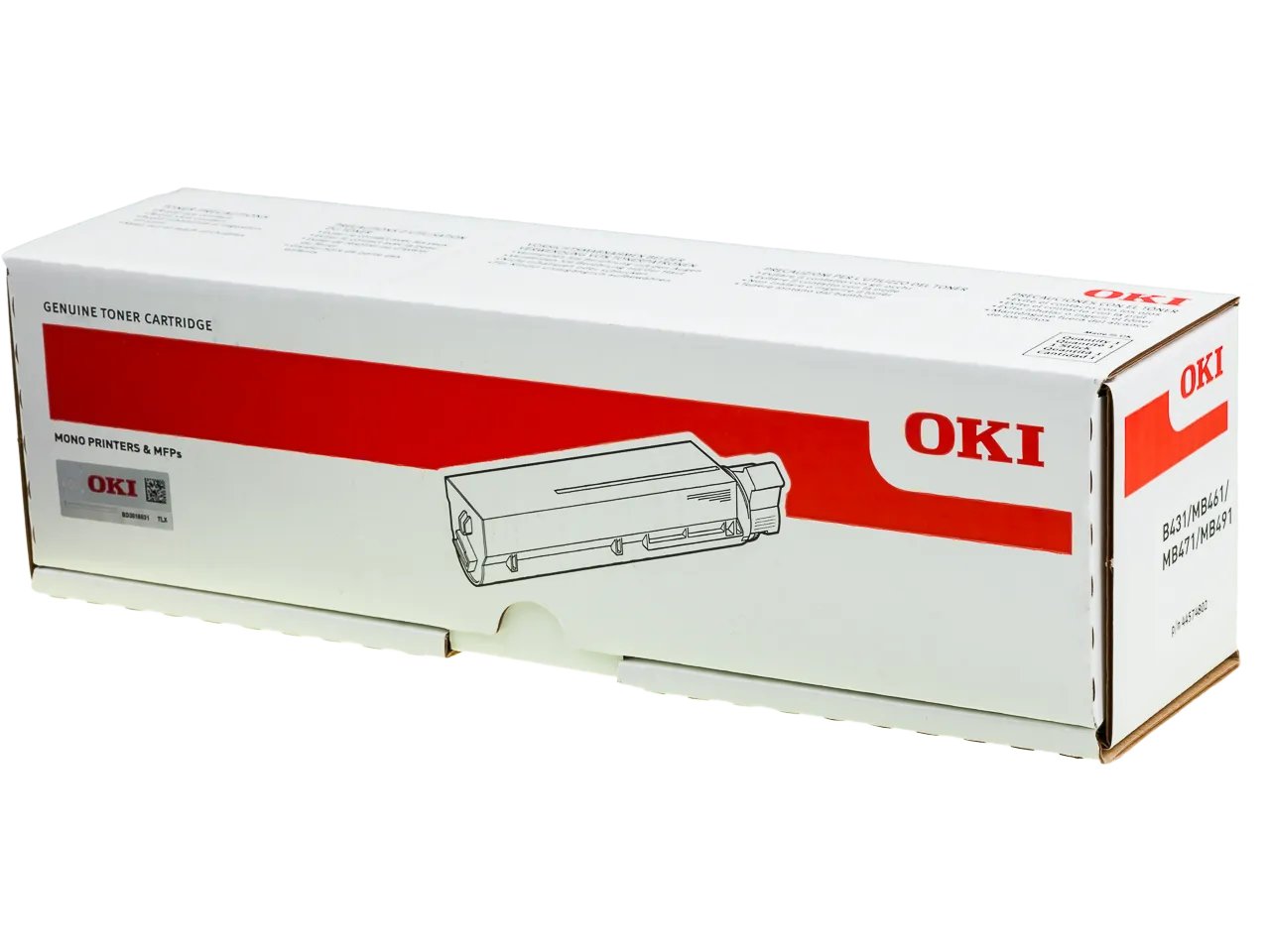 44574802 OKI MB491 Toner noir